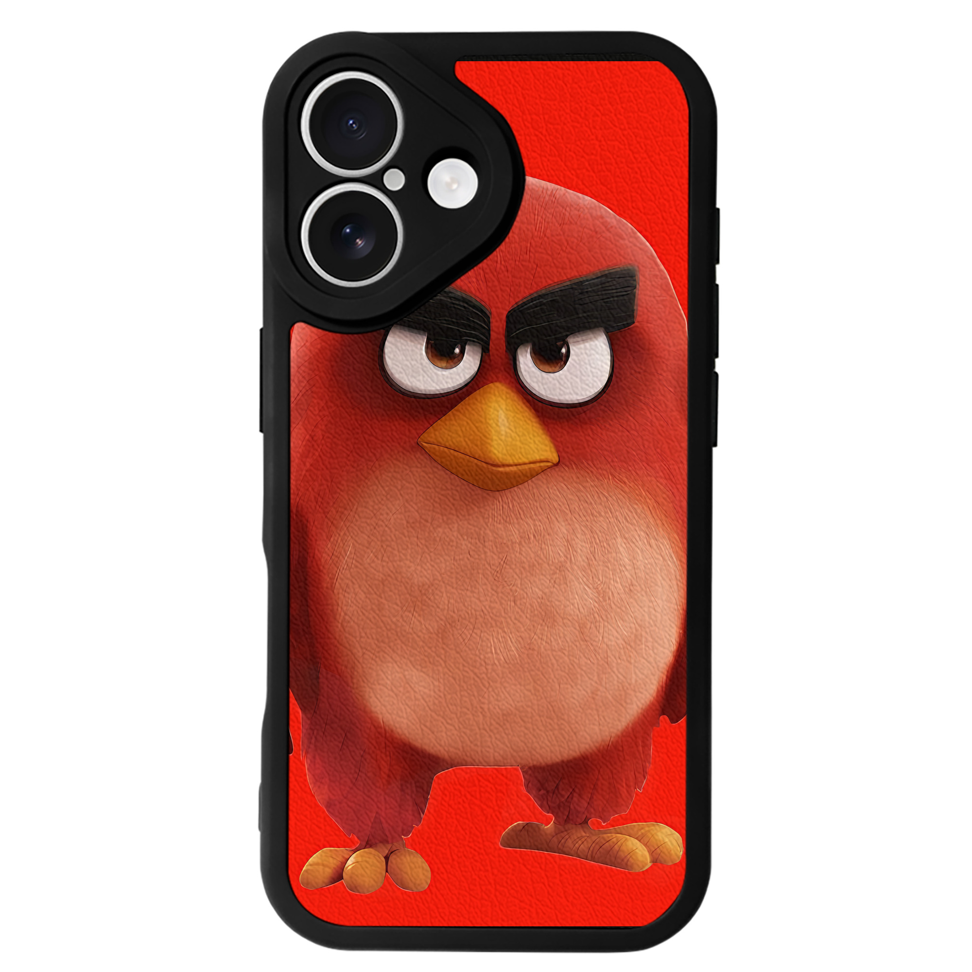 （画像用） Angry Birds アングリーバード 【iPhone 16シリーズ対応】シリコンスマホケース（レザー調） 材質：シリコン